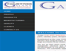 Tablet Screenshot of galaxy-industries.com